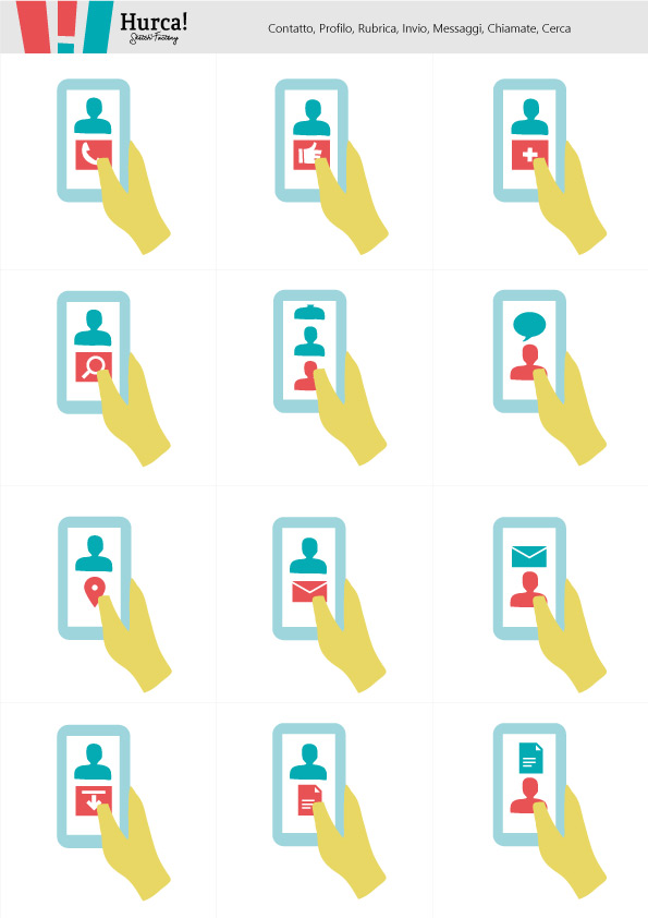 Smartphone Contacts vector icons set by Hurca!