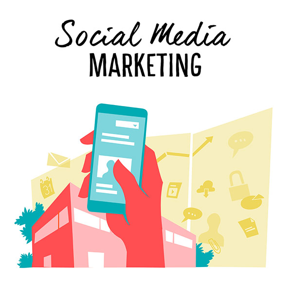 Social Media Marketing vector art for download