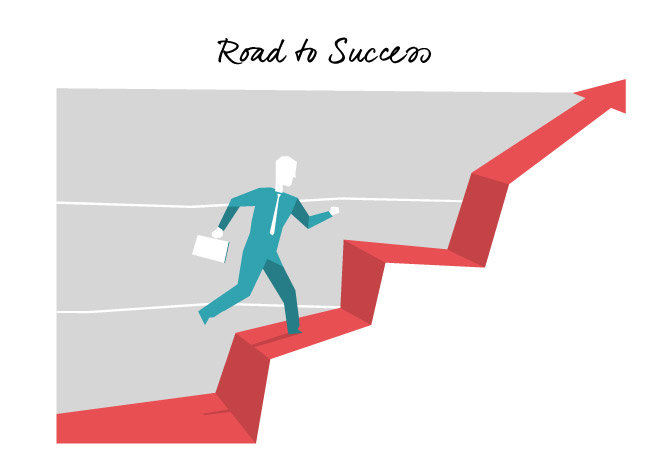 Speed Vector Art – Road to Success