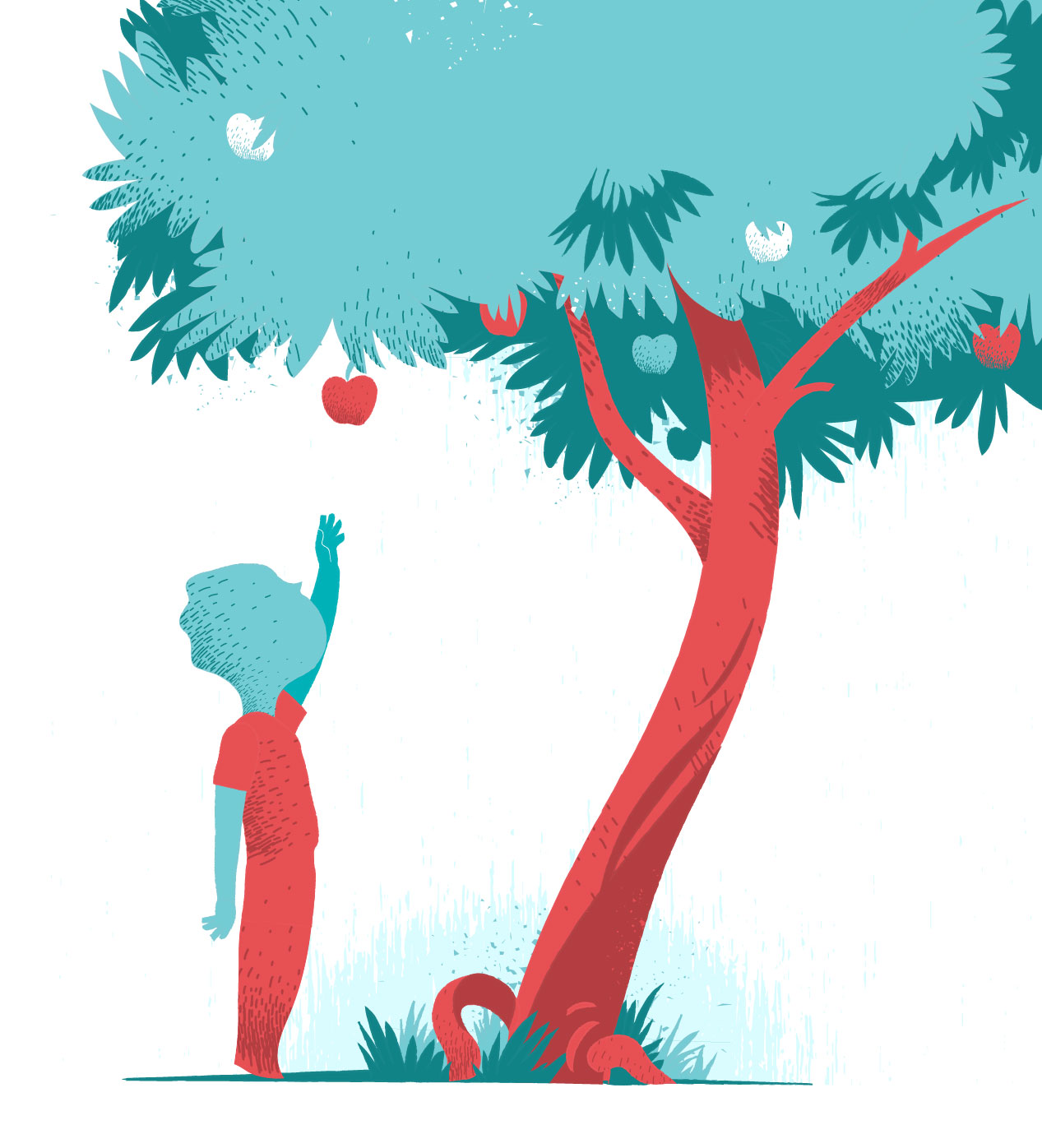 Apple Tree vector art illustration by Hurca.com