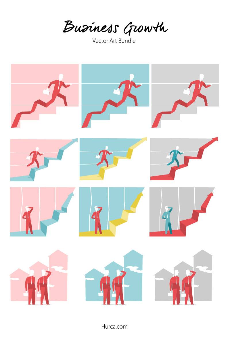 Business Growth vector bundle