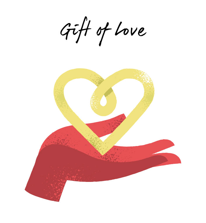 Gift of Love vector art available for download
