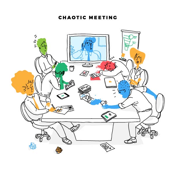 Download Chaotic Meeting Series Vector Art