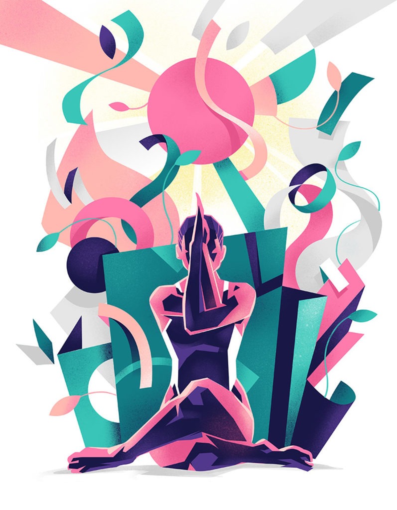 Deep Meditation Illustration by Hurca!