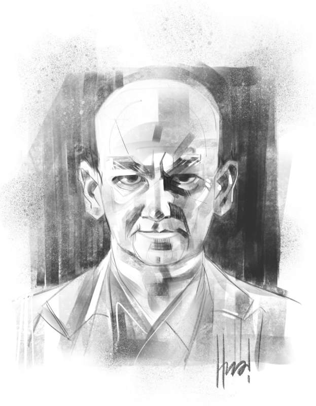 Old Man Sketch by Hurca!