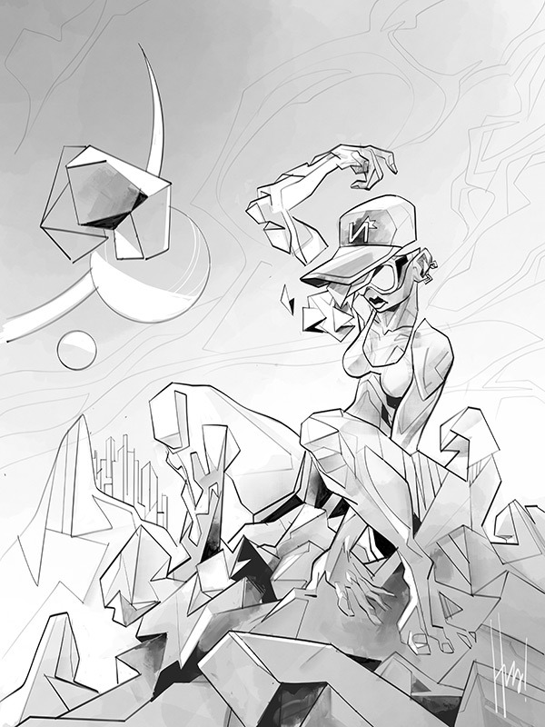Moon Genesis - Drawing by Hurca!
