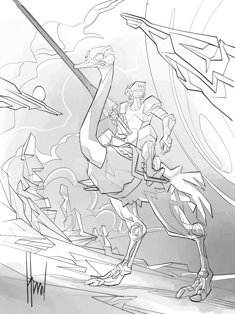 Joust - Drawing by Hurca!