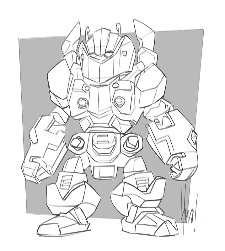 Mobile Suit - Drawing by Hurca!