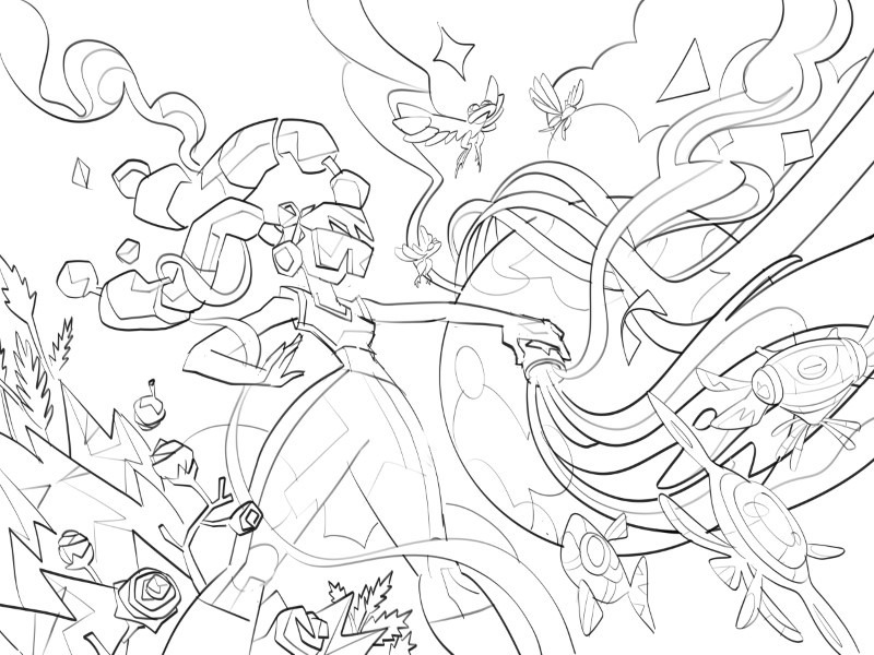 Wonderland Cream - Drawing by Hurca!