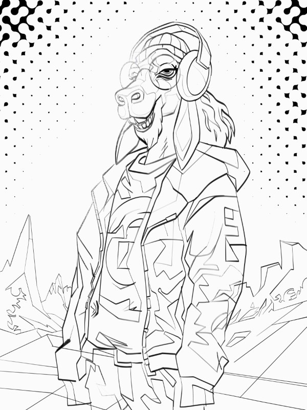 Extra-World Outfit Sketch by Hurca!