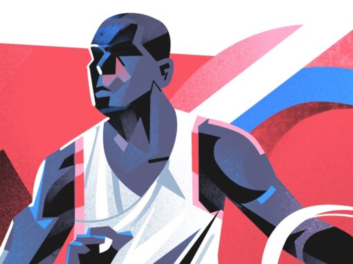 Basketball illustration detail by Hurca!