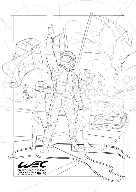WEC FIA World Endurance Championship - Illustration by Hurca!