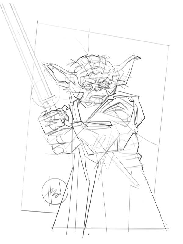Yoda 1 - Sketch by Hurca!