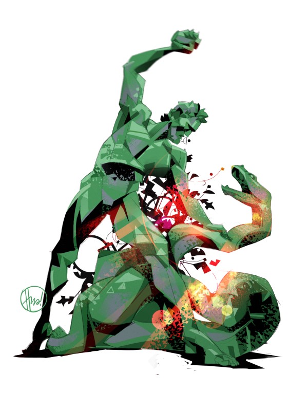 Hero Illustration with Brand Mascot