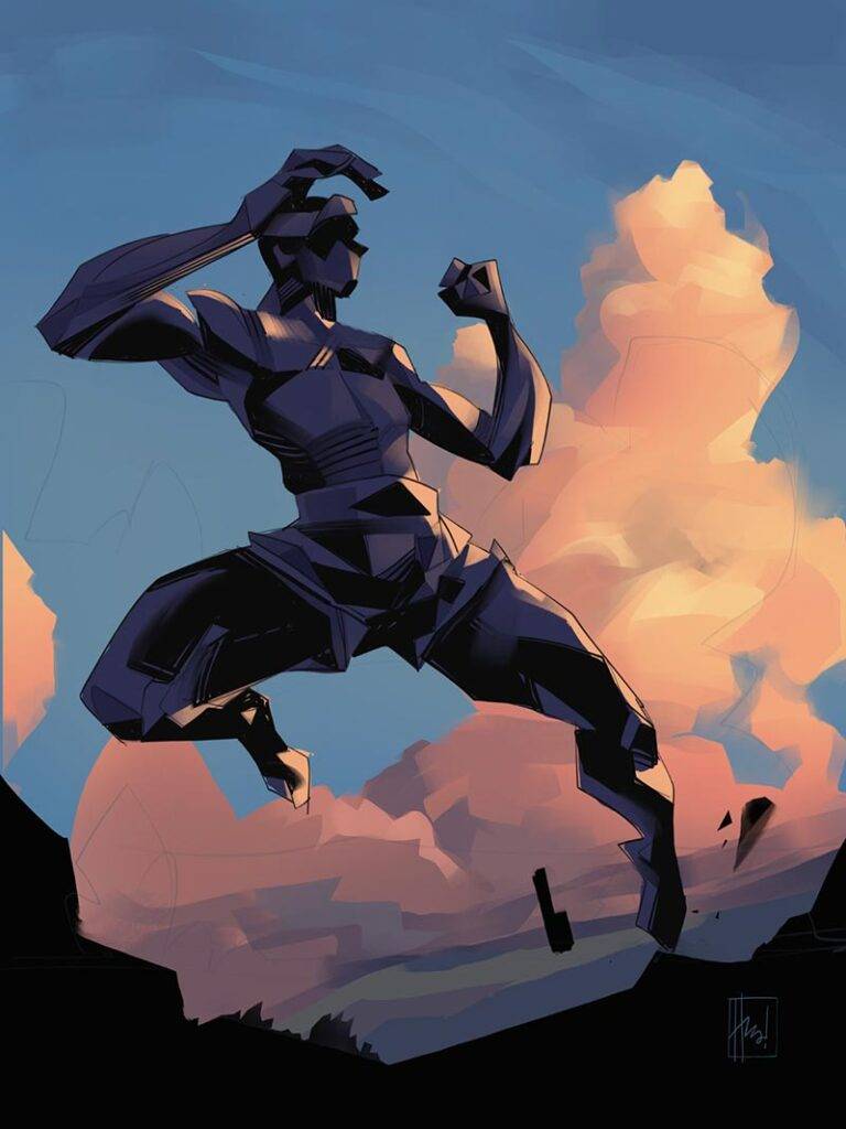 The Perfect Fighter, illustration by Hurca!